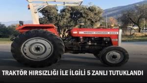 Traktör hırsızlığı ile ilgili 5 zanlı tutuklandı