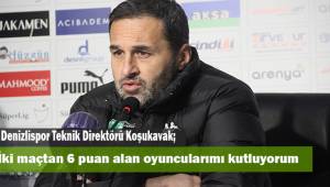 Yalçın Koşukavak; İki maçtan 6 puan alan oyuncularımı tebrik ediyorum