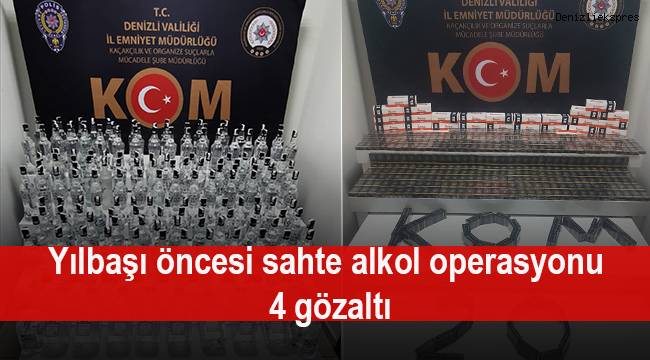 Yılbaşı öncesi sahte alkol operasyonu: 4 gözaltı
