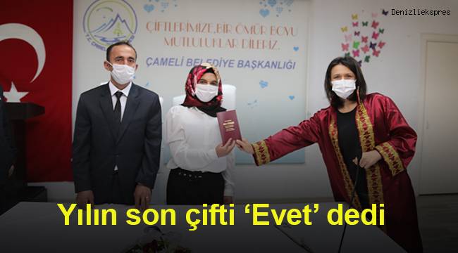 Yılın son çifti ‘Evet’ dedi