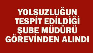 Yolsuzluğun tespit edildiği şubede müdür görevinden alındı