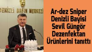Ar-Dez Sniper Denizli Bayisi Sevil Güngör dezenfaktan ürünlerini tanıttı