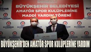 Büyükşehirden 117 amatör spor kulübüne 1 milyon 200 bin TL