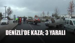 Denizli'de kaza; 3 yaralı