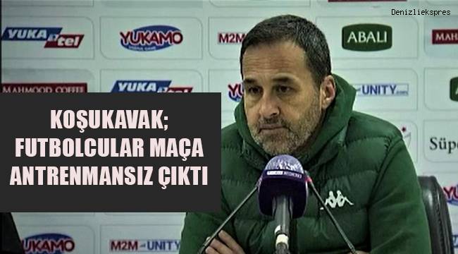 Denizlispor’da boykot yapan futbolcular maça antrenmansız çıktı