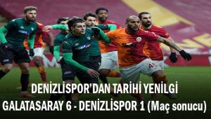 Denzilispor'dan tarihi yenilgi! Galatasaray: 6 - Denizlispor: 1 (Maç sonucu)