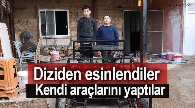 Diziden esinlenen iki kuzen, hurdacıdan topladıkları malzemelerle kendi araçlarını yaptı