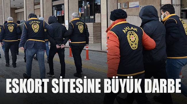 Eskort sitesine büyük darbe