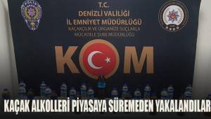 Kaçak alkolleri piyasaya süremeden yakalandı
