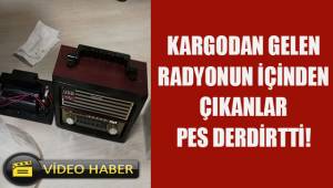 Kargodan gelen radyonun içinden bakın neler çıktı