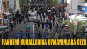 Pandemi kurallarına uymayan 19 kişiye 17 bin 100 lira ceza