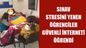 Sınav stresini yenen öğrenciler, güvenli interneti öğrendi