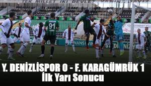 Süper Lig: Y. Denizlispor: 0 - F. Karagümrük: 1 (İlk yarı)