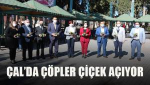 Çal'da çöpler çiçek açıyor