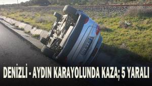 Denizli - Aydın Karayolu'nda kaza; 5 yaralı