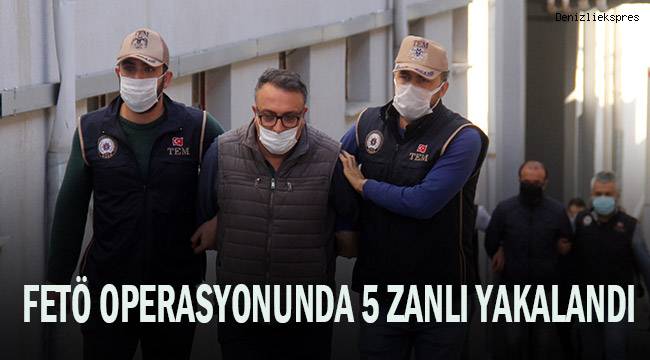 FETÖ operasyonunda yakalanan 5 zanlı adliyede