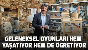 Geleneksel oyunları hem yaşatıyor hem de öğretiyor
