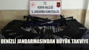 Konya'da silah kaçakçılığı operasyonuna Denizli jandarmasından büyük takviye