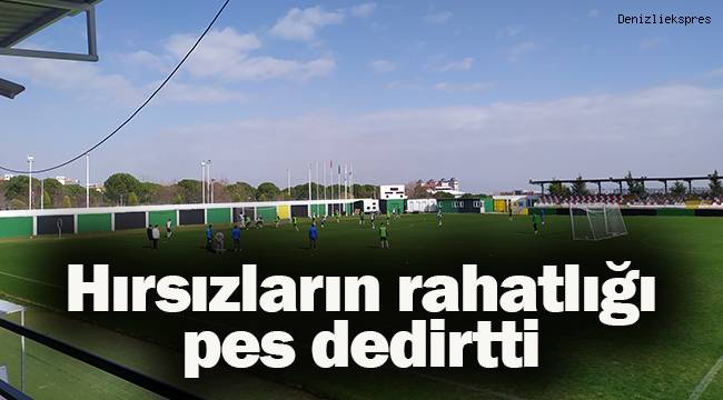 Kulübü soyan hırsızlar çay demleyip çapayla çimlere zarar verdi