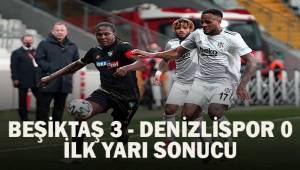 Süper Lig: Beşiktaş: 3 - Y. Denizlispor: 0 (İlk yarı)