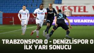 Süper Lig: Trabzonspor: 0 - Yukatel Denizlispor: 0 (İlk yarı)