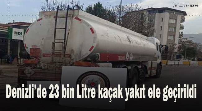 Şüphe ile durdurulan araçtan 23 bin litre kaçak akaryakıt çıktı