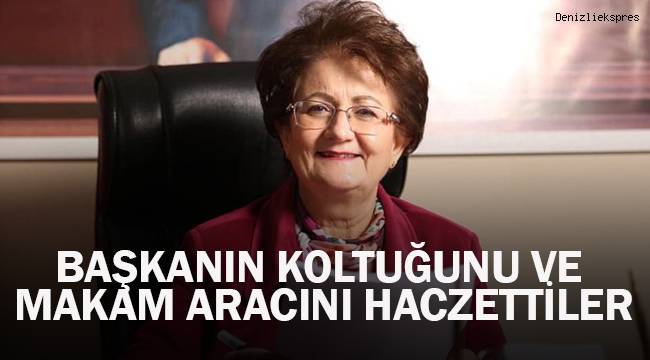 Başkanın koltuğunu ve makam aracını haczettiler