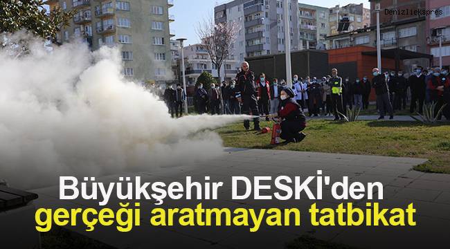 Büyükşehir DESKİ'den gerçeği aratmayan tatbikat