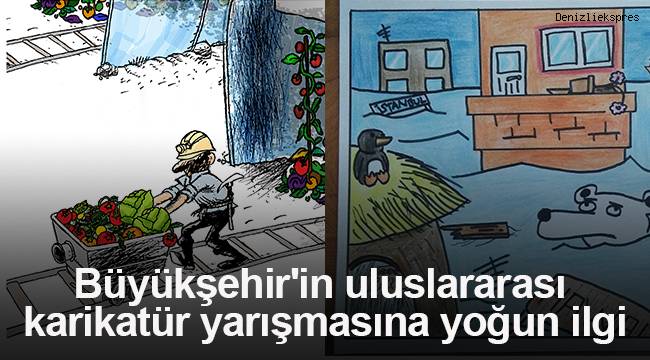 Büyükşehir'in uluslararası karikatür yarışmasına yoğun ilgi