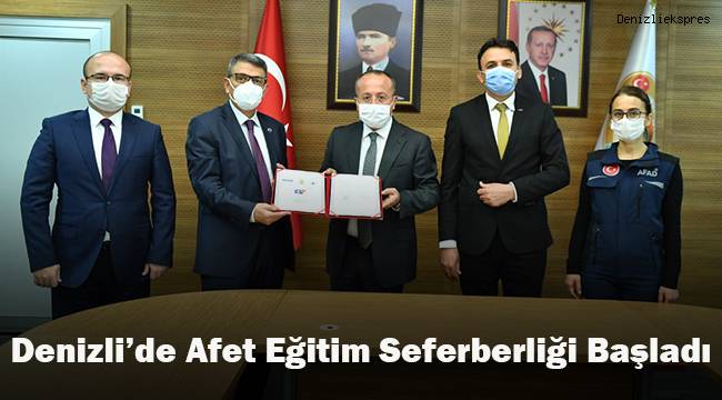 Denizli’de Afet Eğitim Seferberliği Başladı