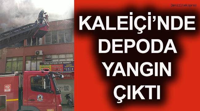 Depoda çıkan yangın paniğe neden oldu