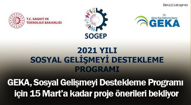 GEKA, Sosyal Gelişmeyi Destekleme Programı için 15 Mart’a kadar proje önerileri bekliyor