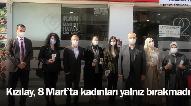 Kızılay, 8 Mart’ta kadınları yalnız bırakmadı