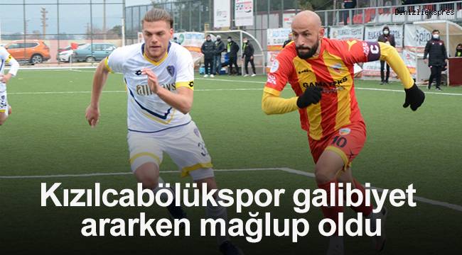 Kızılcabölükspor galibiyet ararken mağlup oldu