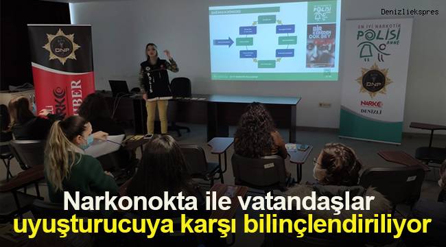 Narkonokta ile vatandaşlar uyuşturucuya karşı bilinçlendiriliyor
