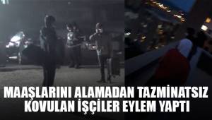 3 aylık maaşlarını alamadan tazminatsız kovulan işçiler eylem yaptı
