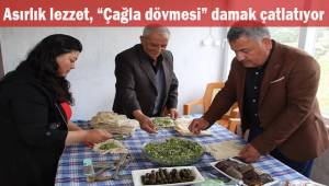Asırlık lezzet 'Çağla dövmesi' damak çatlatıyor