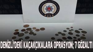 Denizli’de kaçakçılara 5 ayrı operasyon; 7 gözaltı