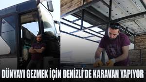 Dünyayı gezmek için kendine otobüsten karavan yapıyor