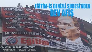 Eğitim-İş Denizli Şubesi Andımızın kaldırılmasını protesto etti