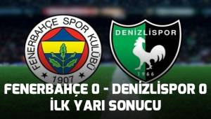 Fenerbahçe: 0 - Denizlispor: 0 (İlk yarı)