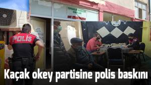 Kaçak okey partisine polis baskını