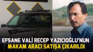 Merhum Vali Recep Yazıcıoğlu'nun makam aracı olarak kullandığı cip satışa çıkartıldı