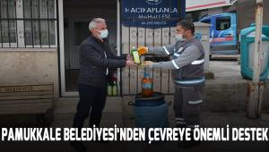 PAMUKKALE BELEDİYESİNDEN ÇEVREYE ÖNEMLİ DESTEK