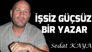 İŞSİZ GÜÇSÜZ BİR YAZAR
