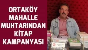 Mahalle muhtarından kitap kampanyası