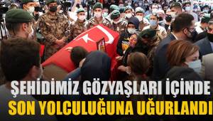 Şehidimiz gözyaşları içinde son yolculuğuna uğurlandı