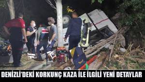 Denizli'de 2 araç uçuruma yuvarlandı: 3 ölü, 5 yaralı