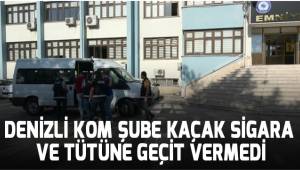 Denizli Emniyet Müdürlüğü ekiplerinden kaçak sigara ve tütün operasyonu