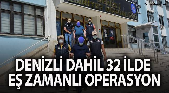 Denizli'nin de aralarında bulunduğu 32 ilde düzenlenen FETÖ operasyonunda 61 şüpheliden 47'si yakalandı